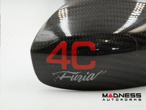 Alfa Romeo 4C Mirror Covers - Carbon Fiber - Full Replacements - 4C Furia 